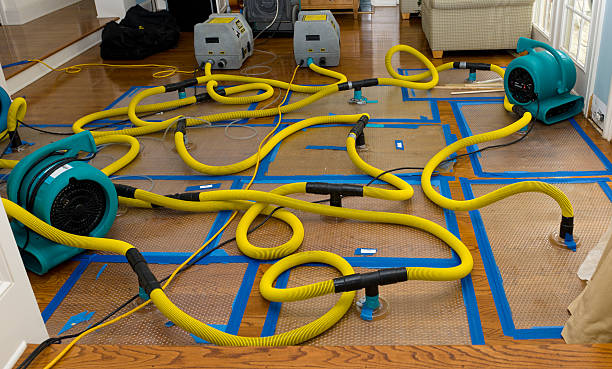 Professional Storm Water Damage Restoration technician working in Monroe, ME